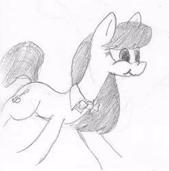 Size: 562x570 | Tagged: safe, artist:t72b, derpibooru import, octavia melody, earth pony, pony, cute, grayscale, monochrome, nose wrinkle, scrunchy face, sketch, smiling, solo, traditional art