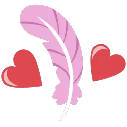 Size: 1000x1000 | Tagged: artist:cheezedoodle96, cutie mark, cutie mark only, derpibooru import, feather, feather bangs, hard to say anything, heart, no pony, safe, simple background, svg, .svg available, transparent background, vector