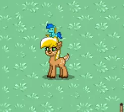 Size: 586x532 | Tagged: safe, artist:rain shatter, derpibooru import, oc, oc:terra byte, unofficial characters only, deer, deer pony, original species, pony, pony town, deer oc, doe, female, image, png, solo