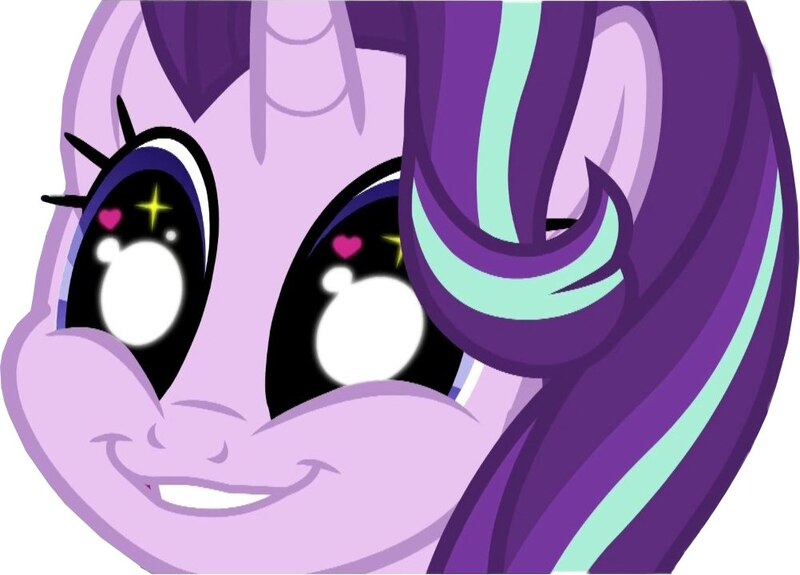 Size: 1002x720 | Tagged: safe, derpibooru import, starlight glimmer, pony, unicorn, equestria girls, spoiler:eqg specials, eye, face, female, heart eyes, mare, smiling, solo, starry eyes, vector, wingding eyes