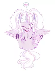 Size: 1280x1640 | Tagged: safe, artist:zaininn, derpibooru import, oc, unofficial characters only, alicorn, pony, collar, garter, glasses, heart, one eye closed, raspberry, simple background, solo, tongue out, white background, wink