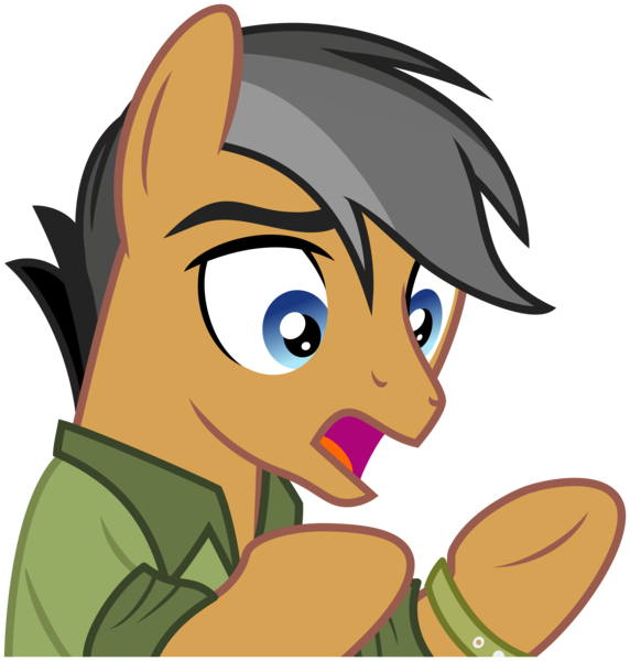 Size: 3810x4000 | Tagged: safe, artist:missgoldendragon, derpibooru import, quibble pants, earth pony, pony, stranger than fan fiction, .svg available, absurd resolution, hooves, male, simple background, solo, stallion, surprised, transparent background, vector