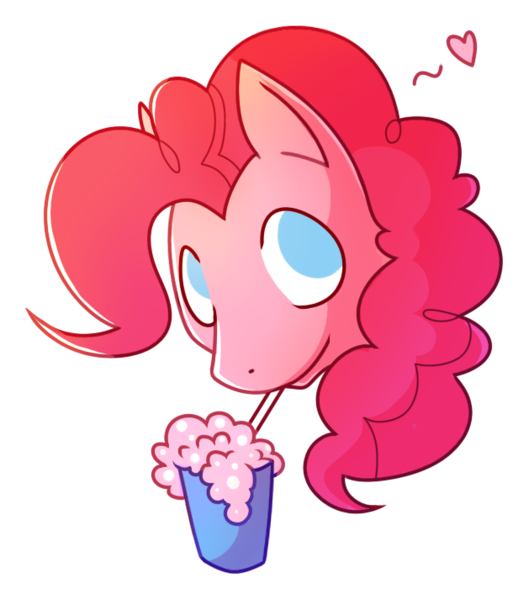 Size: 629x713 | Tagged: safe, artist:amazingmollusk, derpibooru import, pinkie pie, earth pony, pony, milkshake, pie daily, simple background, solo, transparent background