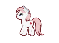 Size: 2333x1696 | Tagged: safe, artist:silversthreads, derpibooru import, nurse redheart, earth pony, pony, digital art, female, hat, mare, nurse hat, simple background, solo, transparent background