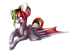 Size: 2526x1866 | Tagged: safe, artist:immagoddampony, derpibooru import, oc, oc:dingle berries, unofficial characters only, bat pony, pony, female, mare, prone, simple background, solo, transparent background