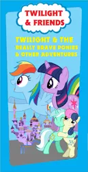 Size: 731x1412 | Tagged: artist needed, safe, artist:artpwny, artist:bronyraptor101, artist:pilot231, derpibooru import, edit, bon bon, lyra heartstrings, rainbow dash, sweetie drops, twilight sparkle, pony, bipedal, parody, thomas and friends, thomas the tank engine, vhs