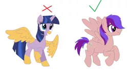 Size: 900x497 | Tagged: safe, artist:yugiohponyavengers, derpibooru import, oc, oc:apollo, unofficial characters only, alicorn, pegasus, pony, alicorn oc, base used, offspring, op has a point, parent:flash sentry, parent:twilight sparkle, parents:flashlight, simple background, tutorial, white background