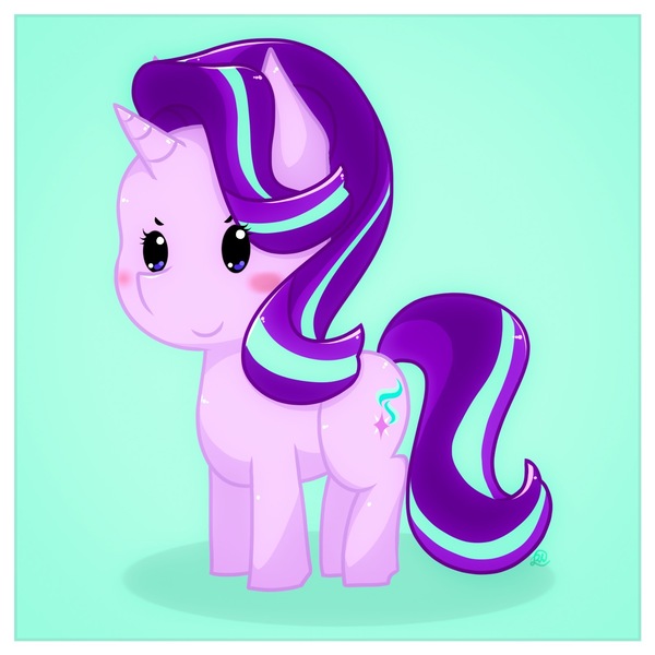 Size: 1605x1605 | Tagged: safe, artist:rockarboom, derpibooru import, starlight glimmer, pony, unicorn, chibi, cute, female, glimmerbetes, hnnng, mare, simple background, solo