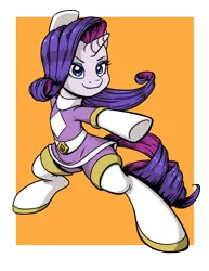 Size: 2550x3300 | Tagged: safe, artist:latecustomer, derpibooru import, rarity, pony, unicorn, bipedal, commission, crossover, female, mare, pose, power rangers, smiling, solo, super sentai