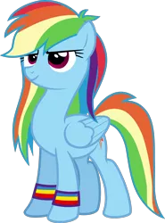 Size: 1542x2082 | Tagged: safe, artist:rustle-rose, derpibooru import, rainbow dash, ponified, pegasus, pony, equestria girls, equestria girls ponified, female, mare, ponified humanized pony, simple background, smiling, solo, transparent background, vector