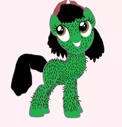 Size: 977x1014 | Tagged: safe, derpibooru import, oc, unofficial characters only, pony, 1000 hours in ms paint, cactus, female, happy, hat, mare, ms paint, not salmon, simple background, solo, wat, white background, why