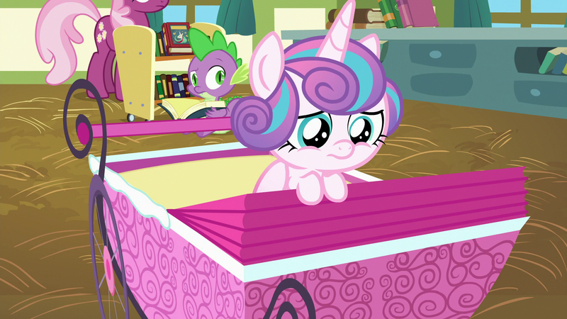 Size: 1920x1080 | Tagged: a flurry of emotions, cheerilee, derpibooru import, dragon, ponyville schoolhouse, princess flurry heart, safe, screencap, spike