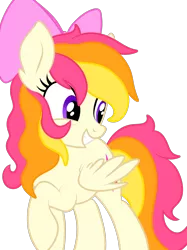 Size: 2048x2732 | Tagged: safe, artist:prismaticstars, derpibooru import, oc, oc:sunkist, unofficial characters only, pegasus, pony, bow, female, hair bow, high res, mare, simple background, solo, transparent background, vector