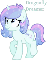 Size: 824x1042 | Tagged: safe, artist:monkfishyadopts, derpibooru import, oc, oc:dragonfly dreamer, unofficial characters only, pony, unicorn, adoptable, adoption, base used, gradient mane, raised hoof, shy, simple background, solo, sparkles, transparent background