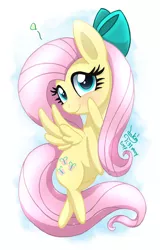 Size: 900x1410 | Tagged: safe, artist:joakaha, derpibooru import, fluttershy, pegasus, pony, blushing, chibi, cute, heart, looking at you, shyabetes, smiling, solo