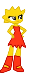 Size: 140x337 | Tagged: safe, artist:luchita27, derpibooru import, equestria girls, crossover, equestria girls-ified, lisa simpson, simple background, solo, the simpsons, transparent background