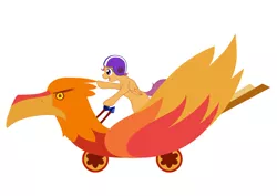 Size: 1240x877 | Tagged: safe, artist:alixnight, derpibooru import, scootaloo, pony, the cart before the ponies, inkscape, simple background, solo, vector, white background