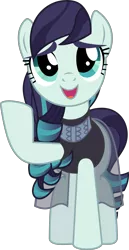 Size: 2962x5741 | Tagged: safe, artist:jhayarr23, derpibooru import, coloratura, earth pony, pony, absurd resolution, clothes, dress, female, mare, open mouth, raised hoof, rara, simple background, singing, smiling, solo, transparent background, vector