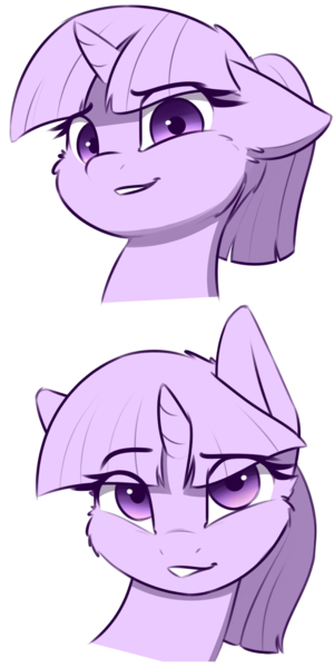 Size: 1200x2400 | Tagged: safe, artist:captainpudgemuffin, derpibooru import, twilight sparkle, pony, unicorn, alternate hairstyle, bust, cheek fluff, cute, ear fluff, exploitable meme, female, floppy ears, fluffy, grin, looking at you, mare, meme, monochrome, ponytail, portrait, raised eyebrow, reaction image, simple background, smiling, smirk, solo, template, transparent background, twiabetes