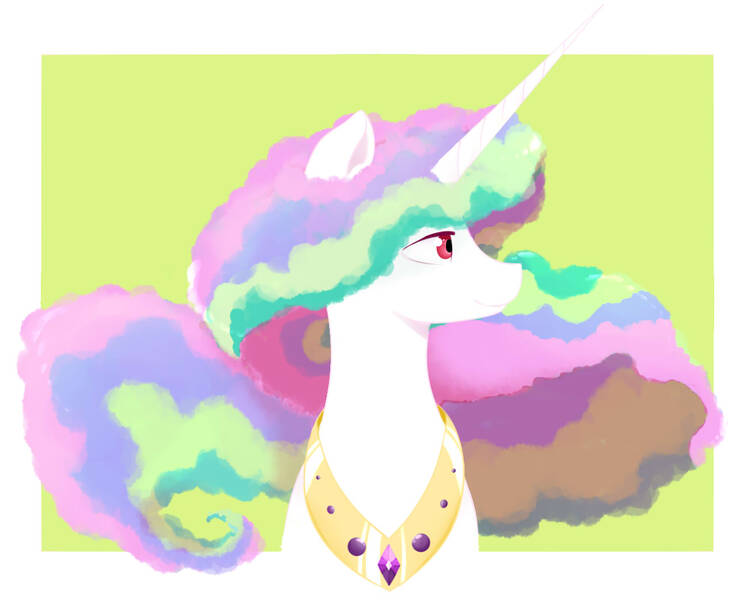 Size: 1298x1042 | Tagged: safe, artist:ximsketchs, derpibooru import, princess celestia, alicorn, pony, bust, frolestia, jewelry, peytral, portrait, simple background, smiling, solo