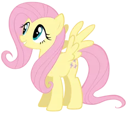 Size: 2230x2000 | Tagged: dead source, safe, artist:makintosh91, derpibooru import, fluttershy, pony, simple background, solo, transparent background, vector