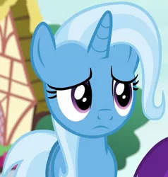 Size: 514x540 | Tagged: safe, derpibooru import, screencap, trixie, pony, unicorn, all bottled up, cropped, cute, diatrixes, female, mare, sad, solo, solo focus