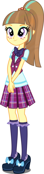 Size: 450x1776 | Tagged: safe, artist:xebck, derpibooru import, edit, sour sweet, equestria girls, friendship games, dye, dyed hair, dyed mane, realism edits, simple background, solo, transparent background, vector