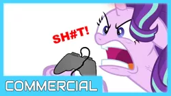 Size: 1366x768 | Tagged: safe, derpibooru import, starlight glimmer, pony, angry, censored vulgarity, commercial, gamer, link in description, rage, solo, starlight gamer, the teacup game, thumbnail, vulgar, youtube