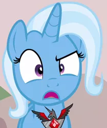 Size: 536x642 | Tagged: safe, derpibooru import, screencap, trixie, pony, unicorn, magic duel, alicorn amulet, cropped, solo