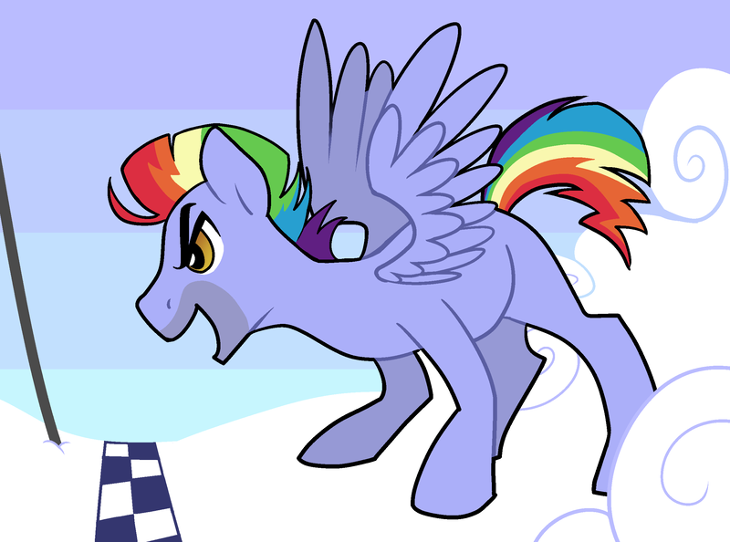 Size: 2464x1829 | Tagged: safe, artist:/d/non, derpibooru import, bow hothoof, pegasus, pony, parental glideance, 30 minute art challenge, cloud, eyebrows, male, missing cutie mark, solo, spread wings, wings