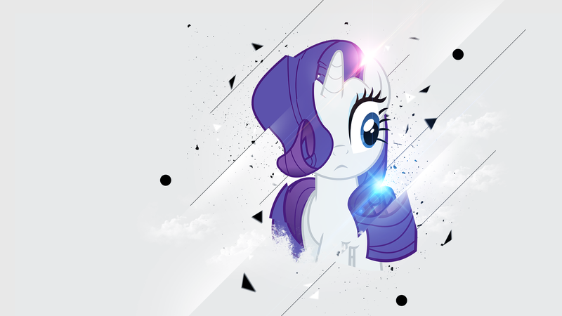 Size: 1920x1080 | Tagged: artist:jave-the-13, artist:vladimirmacholzraum, derpibooru import, edit, gray background, rarity, safe, simple background, solo, vector, wallpaper, wallpaper edit