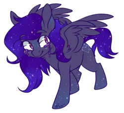 Size: 785x717 | Tagged: safe, artist:spacechickennerd, derpibooru import, oc, oc:astoria, unofficial characters only, pony, crying, female, glitter, heart, mare, simple background, solo, transparent background