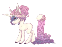 Size: 1024x768 | Tagged: safe, artist:nebulanovia, derpibooru import, oc, oc:mournful falls, unofficial characters only, orbite, original species, pony, female, floating tail, simple background, solo, transparent background, veil