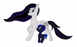 Size: 1308x808 | Tagged: safe, artist:aztec613, derpibooru import, oc, oc:spirit guide, oc:sweet blasphemy, unofficial characters only, pony, simple background, solo, white background