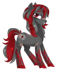 Size: 3671x4576 | Tagged: safe, artist:sorasku, derpibooru import, oc, oc:crimson fist, unofficial characters only, earth pony, pony, absurd resolution, high res, male, scar, simple background, solo, stallion, transparent background