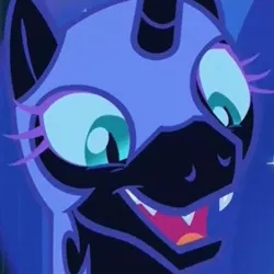 Size: 400x400 | Tagged: safe, derpibooru import, screencap, nightmare moon, pony, the cutie re-mark, alternate timeline, cropped, cute, face, moon moon, moonabetes, nightmare moon moon, nightmare takeover timeline, solo