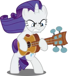 Size: 4502x5000 | Tagged: safe, artist:dashiesparkle, derpibooru import, rarity, pony, honest apple, .svg available, absurd resolution, bipedal, guitar, guitarity, simple background, solo, transparent background, vector