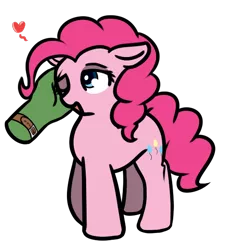 Size: 530x587 | Tagged: safe, artist:neuro, derpibooru import, pinkie pie, oc, oc:anon, earth pony, human, pony, disembodied hand, female, floppy ears, hand, heart, human on pony petting, mare, one eye closed, petting, simple background, solo focus, transparent background