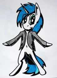 Size: 2308x3152 | Tagged: safe, artist:bumskuchen, derpibooru import, oc, oc:shifting gear, unofficial characters only, pony, bipedal, clothes, looking at you, simple background, solo, standing, traditional art, white background