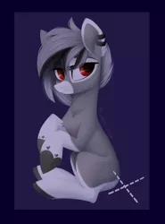 Size: 1024x1387 | Tagged: safe, artist:sonnatora, derpibooru import, oc, unofficial characters only, earth pony, pony, female, no tail, solo