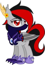 Size: 1910x2745 | Tagged: safe, artist:starrcoma, derpibooru import, oc, oc:dark lightning, unofficial characters only, bat pony, pony, female, guard, mare, night, simple background, solo, transparent background, vector