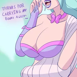 Size: 1200x1200 | Tagged: arm cast, artist:annon, big breasts, bimbo, bra, breasts, broken arm, busty flitter, cleavage, clothes, derpibooru import, dialogue, evening gloves, female, fingerless elbow gloves, flitter, gloves, human, humanized, long gloves, open mouth, solo, solo female, suggestive, underwear