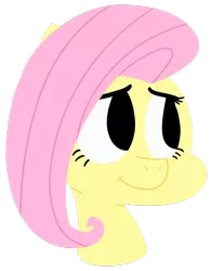 Size: 1024x1312 | Tagged: safe, artist:oldspy1, derpibooru import, fluttershy, pony, bust, looking away, looking sideways, no pupils, portrait, simple background, solo, transparent background