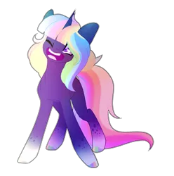 Size: 1987x2001 | Tagged: safe, artist:immagoddampony, derpibooru import, oc, oc:genesis, unofficial characters only, orbite, original species, pony, female, mare, one eye closed, solo