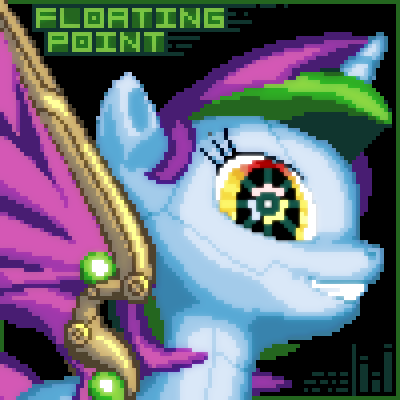 Size: 400x400 | Tagged: safe, artist:lightspeeed, derpibooru import, oc, oc:floating point, unofficial characters only, pony, robot, robot pony, pixel art, solo