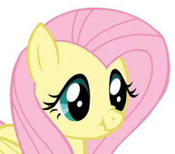 Size: 600x527 | Tagged: safe, artist:camtwosix, derpibooru import, fluttershy, pegasus, pony, nose wrinkle, scrunchy face, simple background, solo, transparent background