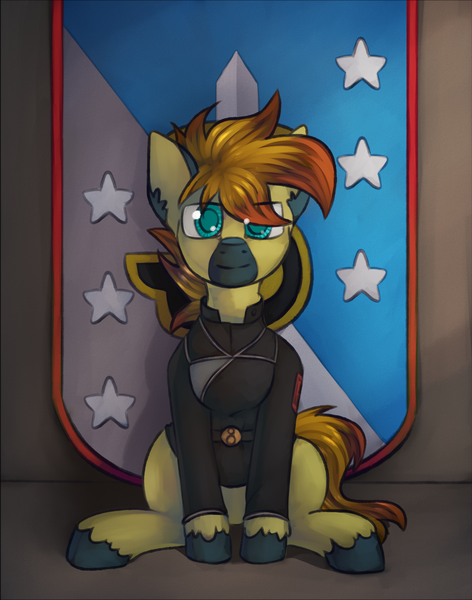 Size: 1547x1968 | Tagged: safe, artist:marsminer, derpibooru import, oc, oc:yaktan, unofficial characters only, pony, babylon 5, male, solo