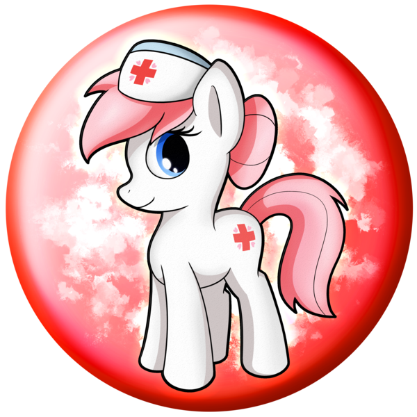 Size: 2539x2539 | Tagged: safe, artist:flamevulture17, derpibooru import, nurse redheart, earth pony, pony, commission, female, mare, smiling, solo