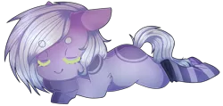 Size: 3703x1764 | Tagged: safe, artist:shiromidorii, derpibooru import, oc, unofficial characters only, earth pony, pony, clothes, prone, simple background, sleeping, socks, solo, striped socks, transparent background