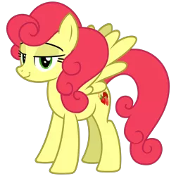 Size: 3000x3000 | Tagged: safe, artist:cheezedoodle96, derpibooru import, strawberry sunrise, pegasus, pony, honest apple, .svg available, female, lidded eyes, looking at you, mare, simple background, smiling, smug, solo, spread wings, strawberry savage, svg, transparent background, vector, wings